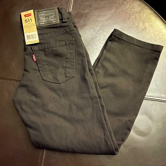 NWT BOYS LEVI’S BLACK 511 DENIM JEANS IS SEVERAL DIFFERENT SIZES. 4-7X. - Picture 2 of 8